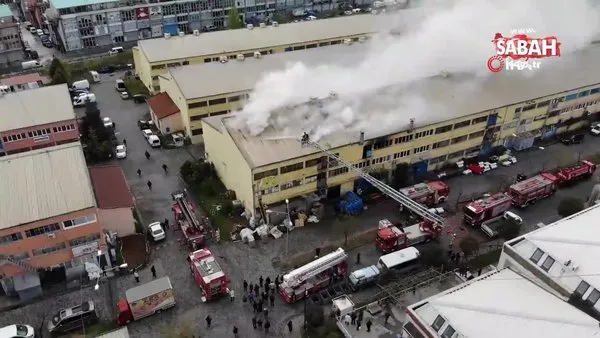 Başakşehir’de sanayi sitesindeki 2 iş yeri yandı
