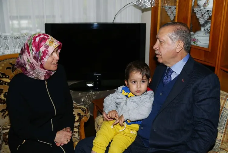 Cumhurbaşkanı Erdoğan’dan sürpriz ev ziyareti