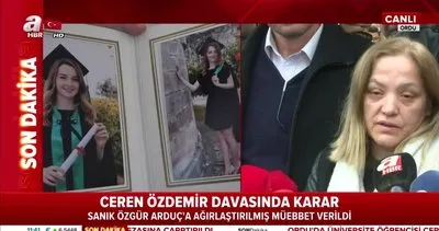 Ceren Özdemir’in annesi ve avukatından adliye önünde açıklama!