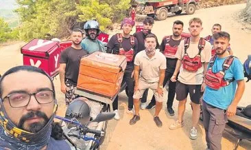 Alevlere karşı moto kuryelerden fedakar destek #antalya