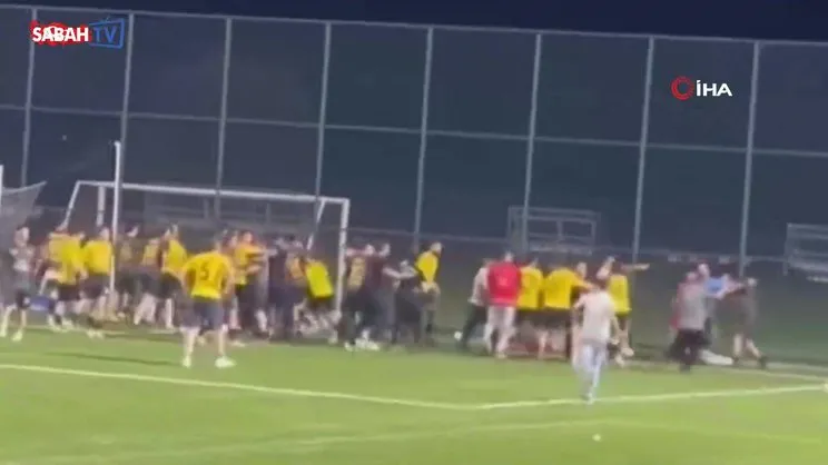 Köy arası futbol maçlarında ortalık karıştı: Yeşil saha savaş alanına döndü | Video
