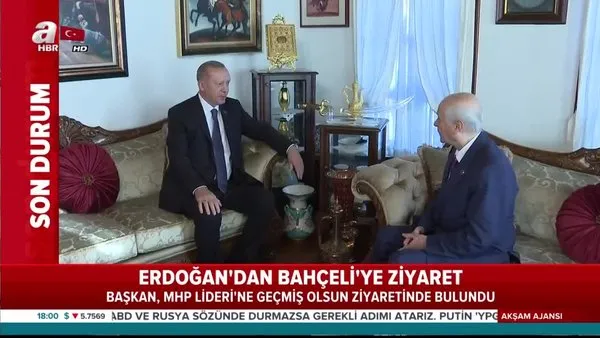Başkan Erdoğan'dan Bahçeli'ye geçmiş olsun ziyareti