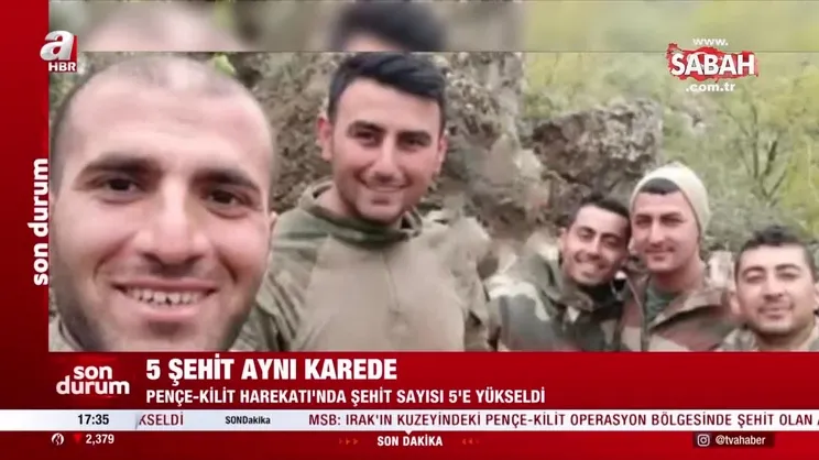 Pençe- Kilit Harekatı’nda şehit sayısı 5’e yükseldi | Video