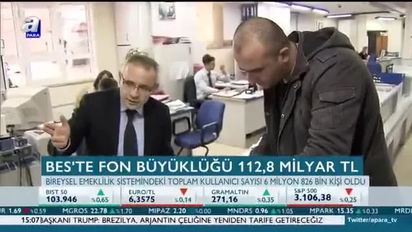BES'te fon büyüklüğü 112,8 milyar TL