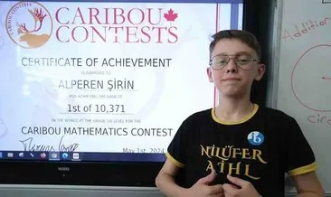 İmam Hatipli Alperen, matematik yarışmasında dünya birincisi oldu