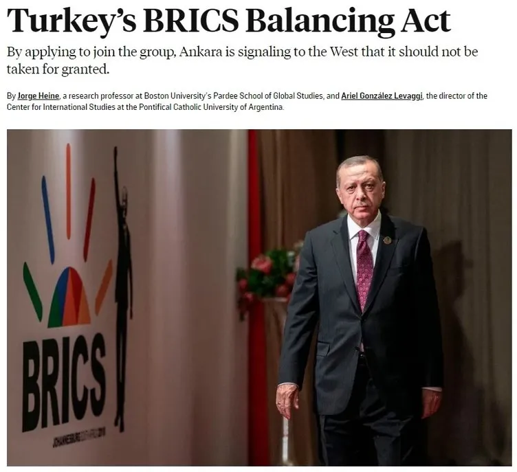 Başkan Erdoğan’ın BRICS katılımı dünyaya damga vurdu! Batı medyası Türkiye’ye çevrildi: Dengeleri Türkiye sağlıyor!