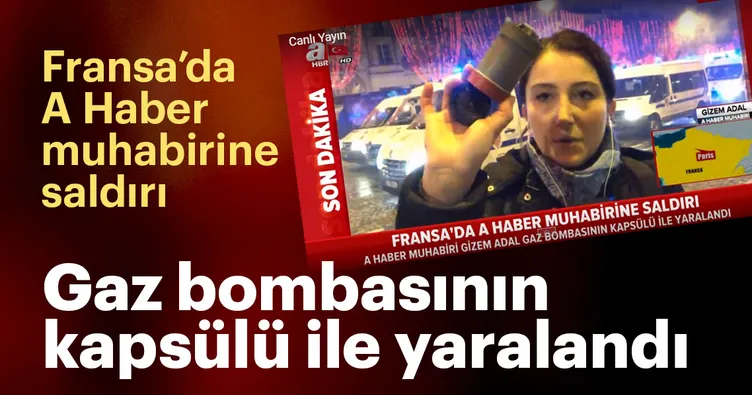 Fransa’da A Haber muhabirine saldırı
