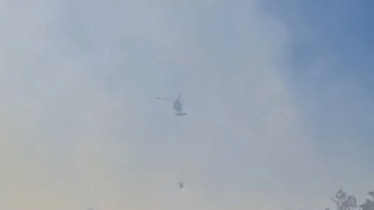 Tunceli’de yangının evleri sıçraması son anda önlendi