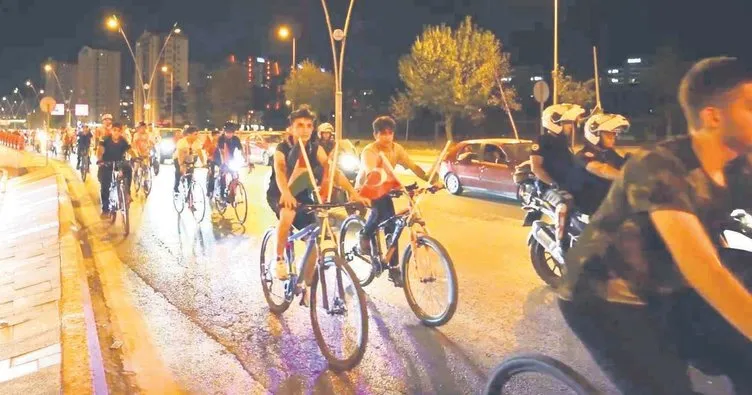 Gazze için pedal çevirdiler