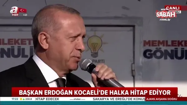 Başkan Erdoğan'dan Kocaeli'de önemli açıklamalar