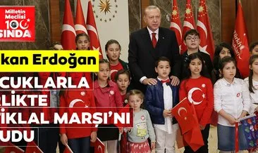 Başkan Erdoğan 23 Nisan vesilesiyle ulusa seslendi! Erdoğan 21.00’da çocuklarla birlikte İstiklal Marşı’nı okudu