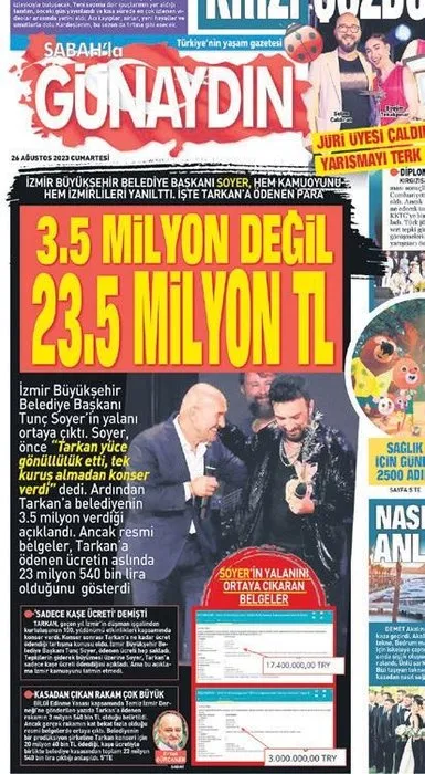 İzmir’in parası konserlere harcandı! Tarkan’dan sonra Gülşen’in maliyeti de dudak uçuklattı!
