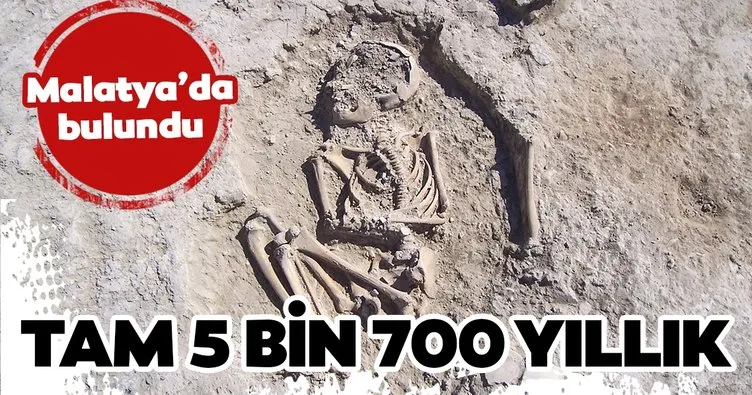 Arslantepe’de 5700 yıllık çocuk iskeleti bulundu