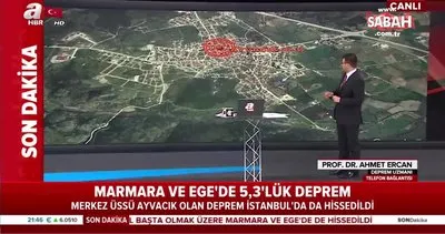 Prof. Dr. Ahmet Ercan, Çanakkale’deki depremi A Haber’de yorumladı.