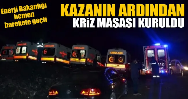 Maden kazasının ardından kriz masası kuruldu!