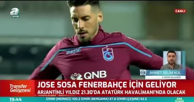 Sosa Fenerbahçe için İstanbul’a geliyor! İşte geliş saati...