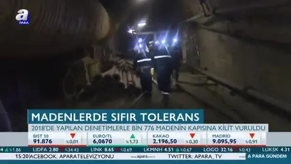 Madenlerde sıfır tolerans!
