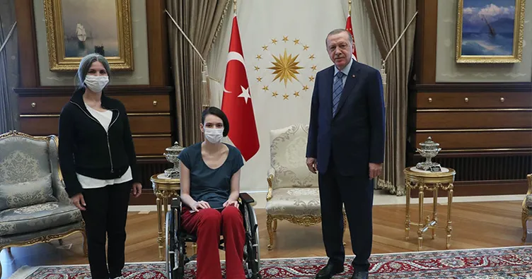 Başkan Erdoğan Milli sporcu Meltem Çetin’i kabul etti