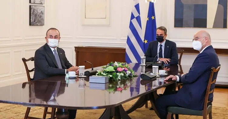 Bakan Çavuşoğlu, Yunanistan Başbakanı Miçotakis ile görüştü