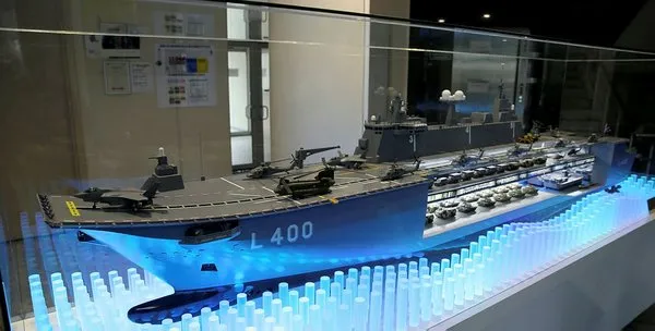 Türkiye'nin ilk milli uçak gemisi TCG Anadolu ilk kez görüntülendi
