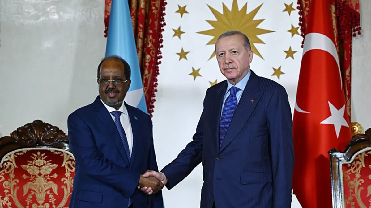 Başkan Erdoğan, Somali Cumhurbaşkanı Mahmud ile görüştü Başkan Erdoğan, Somali Cumhurbaşkanı Mahmud ile görüştü