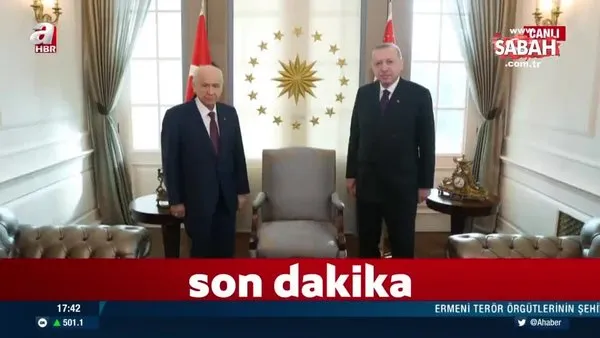 Son dakika: Başkan Erdoğan ile Devlet Bahçeli görüşüyor | Video