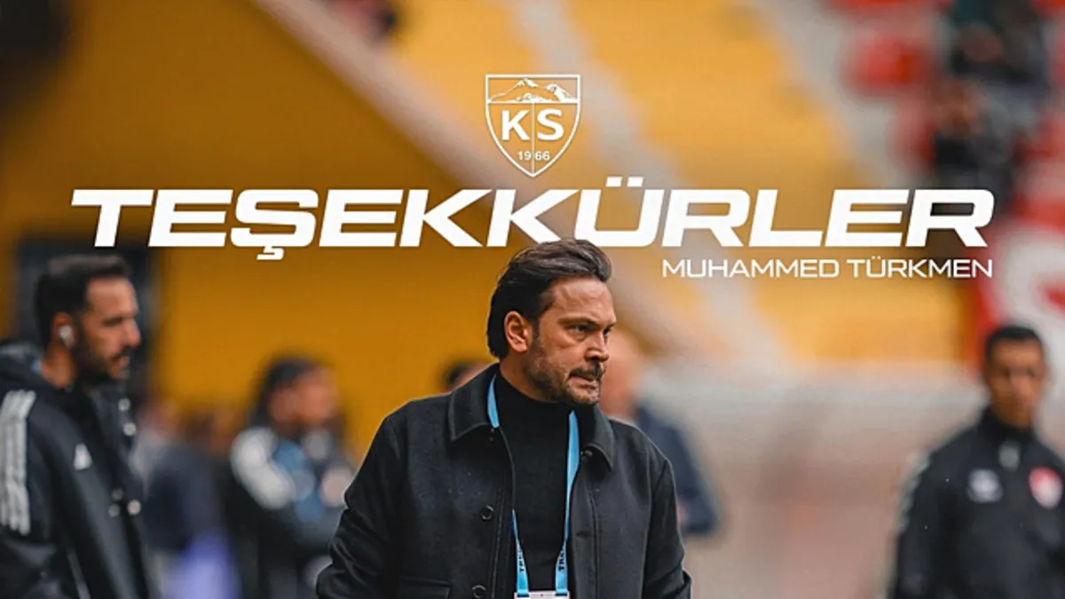Kayserispor'da Muhammed Türkmen'in görev süresi sona erdi