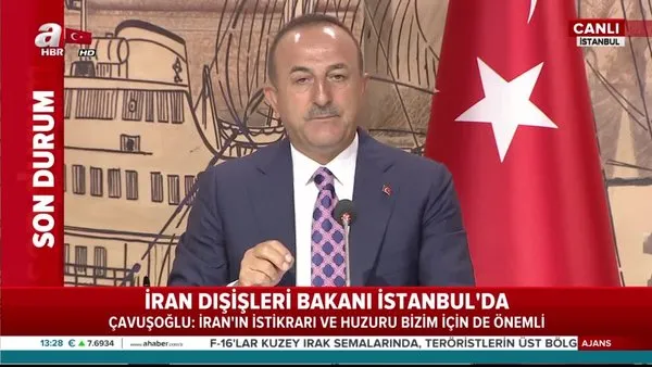 Son dakika: Dışişleri Bakanı Çavuşoğlu'ndan İstanbul'da İran Dışişleri Bakanı Zarif ile ortak basın toplantısı | Video