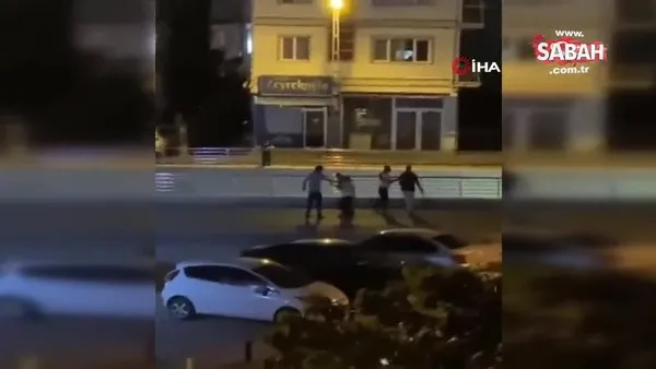 Ankara’da 2 grup arasındaki kavga kameralara yansıdı | Video