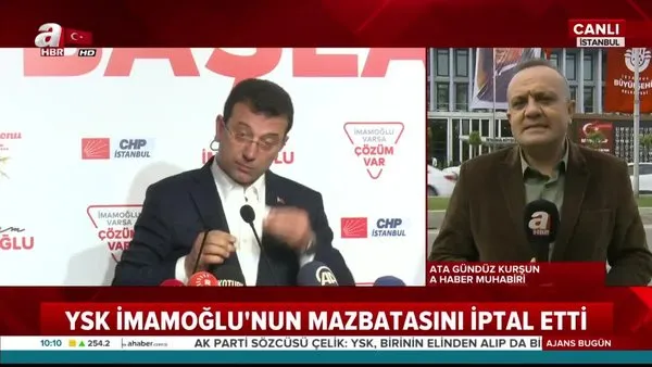 YSK Ekrem İmamoğlu'nun mazbatasını iptal etti! Seçime kadar Büyükşehir Belediye Başkanı kim olacak?