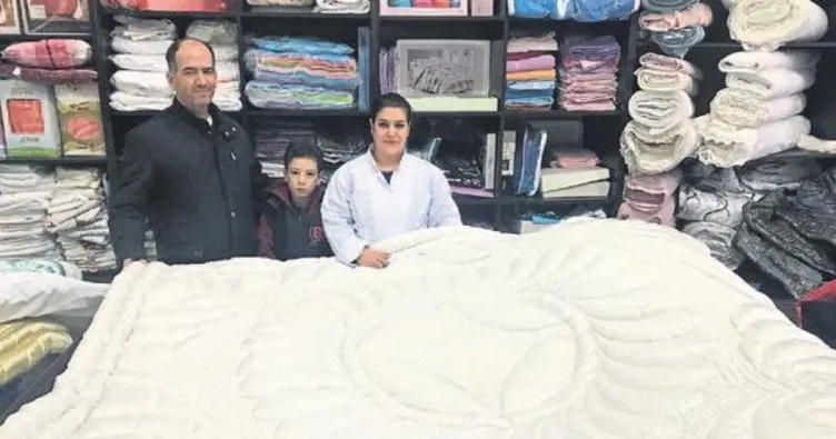 Tekstil işçisi ‘Aliye’ yorganda marka oldu