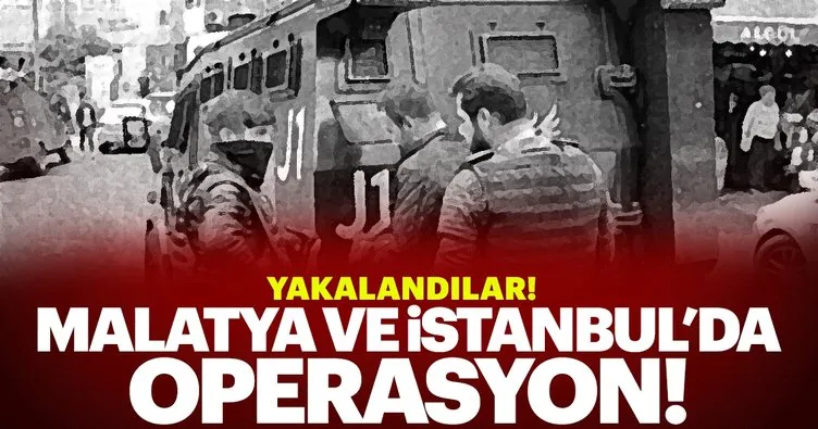 Malatya ve İstanbul’da PKK/KCK operasyonu: 9 gözaltı