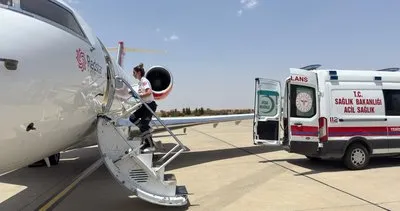Şanlıurfa’da Ayşe bebek için uçak ambulans havalandı #sanliurfa