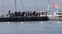 Yelkenli teknede 52 düzensiz göçmen yakalandı | Video
