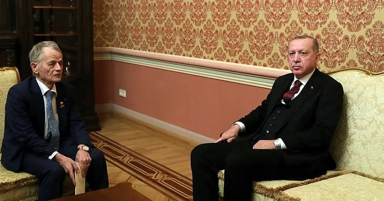 Başkan Erdoğan, Kırım Tatar halkının lideri Kırımoğlu’nu kabul etti