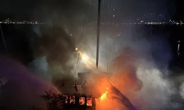 Fethiye’de teknede yangın çıktı: Karadan ve denizden müdahale edildi