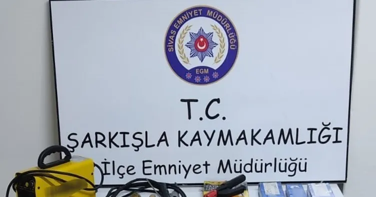 Sivas’ta hırsızlık şüphelisi yakalandı
