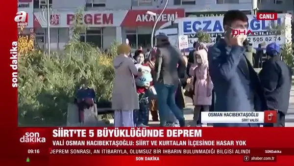 Son dakika! Siirt Valisi Osman Hacıbektaşoğlu'dan 5,0 büyüklüğündeki deprem sonrası önemli uyarı | Video