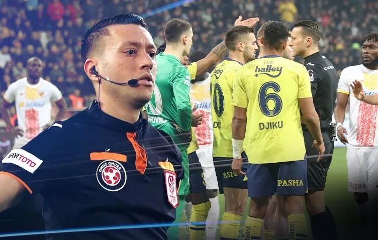 Son dakika haberi: Kayserispor-Fenerbahçe maçına Zorbay Küçük damga vurdu! Penaltılar ve kırmızı kartlar havada uçuştu