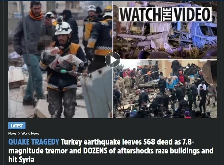 Türkiye'yi yasa boğan deprem dünyanın manşetlerinde! Hepsi tek bir noktaya dikkat çekti
