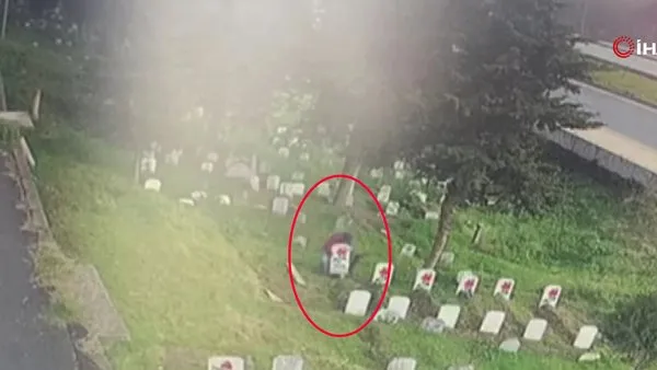 Trabzon'da mezar taşlarını çalan hırsız yakalandı | Video