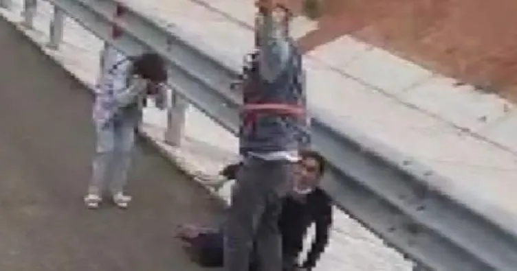 Çocuğun gözyaşına bakmadı! Ankara’da otoyol kenarında kadına şiddet