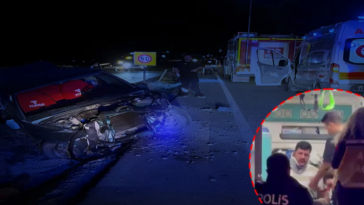Kastamonu'da kaza: Kontrolden çıkarak bariyerlere çarptı! 2 yaralı