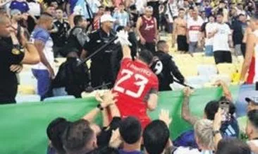 Olaylı maçta Melo gözaltına alındı