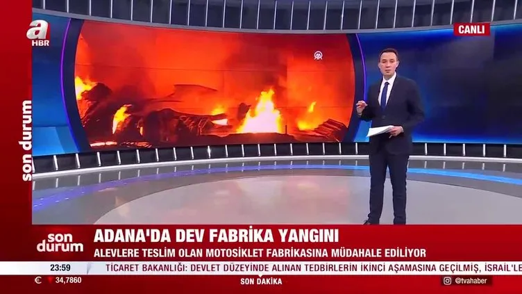 Adana'da motosiklet fabrikasında yangın! Bölgeye çok sayıda ekip sevk edildi; hava desteği de istendi
