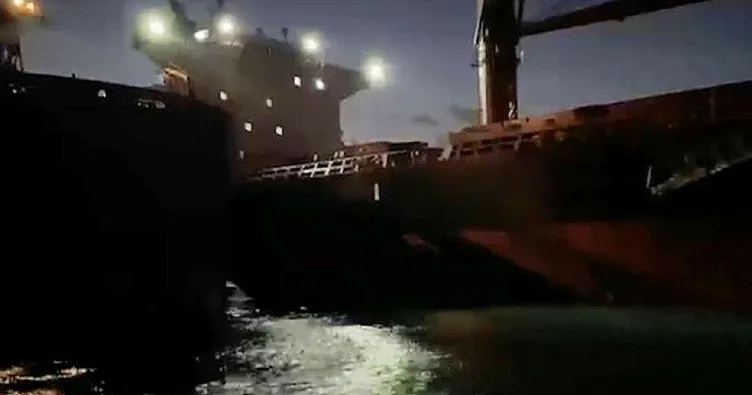 İstanbul açıklarında iki gemi çarpıştı