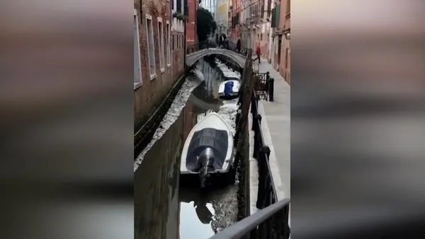 SON DAKİKA: Dünyaca ünlü turizm merkezi Venedik'te şoke eden görüntü! | Video