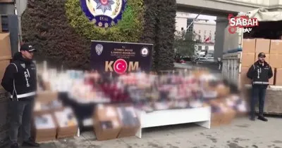 İstanbul’da 129 bin 386 şişe kaçak parfüm ele geçirildi | Video