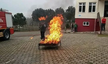 İtfaiyeden okullarda yangın tatbikatı