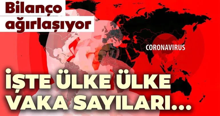 Son dakika haberi: Coronavirüs salgınında bilanço ağırlaşıyor! İşte ülke ülke corona virüs rakamları...